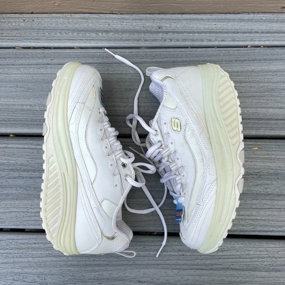 Sketchers Shape Ups Fitness Sneakers Women's Size 6  2009 White NEW No Box  NWOB